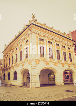 Die Alte Handelsboerse d. h. alte Börse zählt zu den ältesten barocken Bauwerken in Leipzig Deutschland Stockfoto