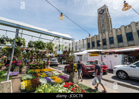 Atwater Market in Montreal, QC, Canada (Juni 2017 Stockfoto