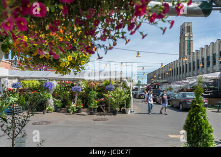 Atwater Market in Montreal, QC, Canada (Juni 2017 Stockfoto