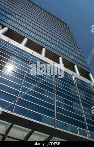 Wolkenkratzer Im Frankfurter Bankenviertel Stockfoto