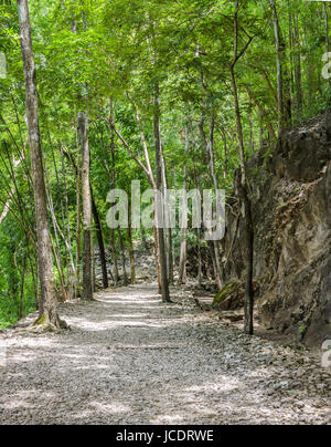 Hellfire Pass in Kanchanaburi, Thailand - während des zweiten Weltkrieges gebaut. Stockfoto