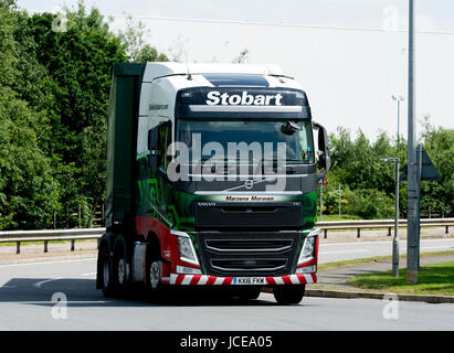 Eddie Stobart LKW bei DIRFT, Northamptonshire, England, UK Stockfoto