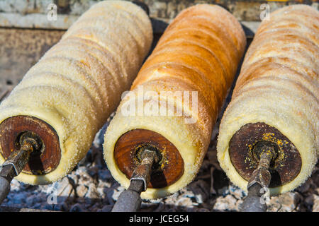 Kurtos Kalacs sind eine ungarische traditionelle Wüste. Stockfoto