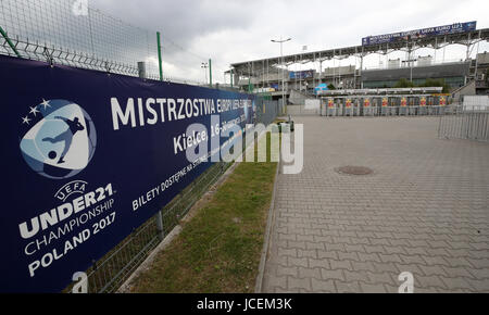 Einen Überblick über die Kolporter Arena in Kielce, Polen. Stockfoto