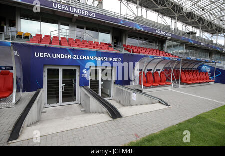 Einen Überblick über die Kolporter Arena in Kielce, Polen. Stockfoto