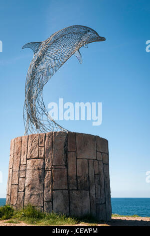 Der Draht Delphin bei Portsoy, Banff & Buchan, Aberdeenshire, Schottland Stockfoto