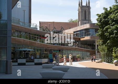 BH2 Obergeschoss Restaurants und shopping-Komplex in Bournemouth England Südengland. Juni 2017 Stockfoto