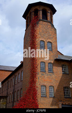 Weinende Fenster Spinnerei Derby Stockfoto