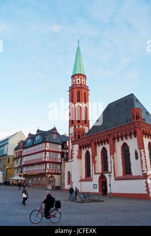 Alte Nikolaikirche, Römerberg, Altstadt, Altstadt, Frankfurt Am Main, Hessen, Deutschland Stockfoto