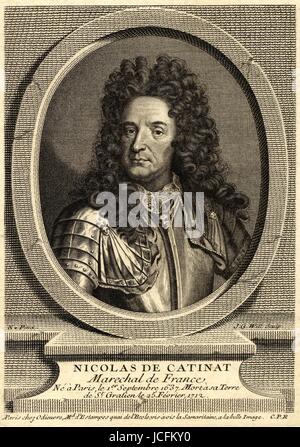 Nicolas de Catinat, Marschall von Frankreich (1637-1712). Stockfoto