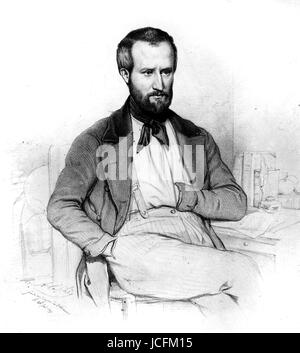 Porträt von Louis-Auguste Blanqui, französischer sozialistischer und politischer Aktivist.  19. Jahrhundert Stockfoto