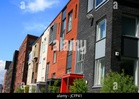 Neue Nachbarschaft in Helsinki - Finnland Stockfoto