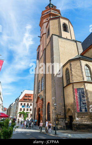 Nikolaikirche (St.-Nikolaus-Kirche), Nikolaistraße, Leipzig, Sachsen, Deutschland Stockfoto