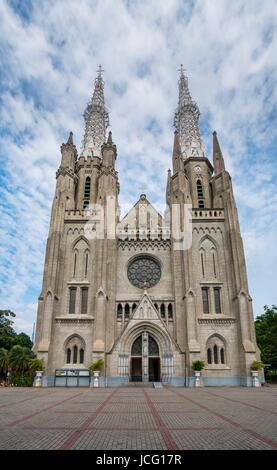 Katholische Kathedrale Kirche, Jakarta, Indonesien Stockfoto