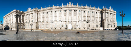 Panorama der Königspalast, Madrid (Palacio Real) Stockfoto