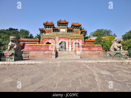 CHENGDE, CHINA - 20. SEPTEMBER, 2009:Exterior von der Putuo-Zongcheng-Tempel ist ein buddhistischer Tempel Gruppe gegründet Qing-Dynastie, befindet sich an der nort Stockfoto