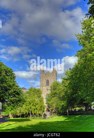 Dublin City Wall, St. Audoens Kirche in Dublin, Irland. Stockfoto