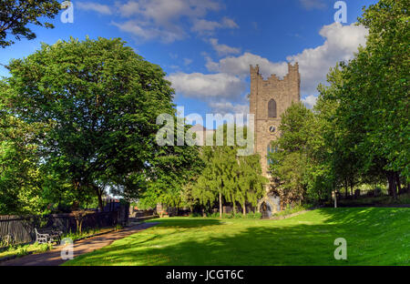 Dublin City Wall, St. Audoens Kirche in Dublin, Irland. Stockfoto