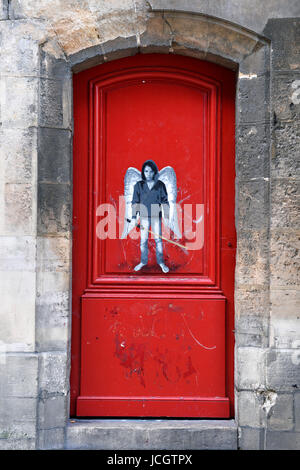 Street-Art Arbeit, Paris, Frankreich Stockfoto