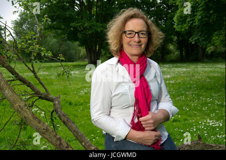 Juliet Davenport, CEO von guter Energie, einen Ökostrom-Anbieter in Chippenham, Wiltshire, UK. Stockfoto