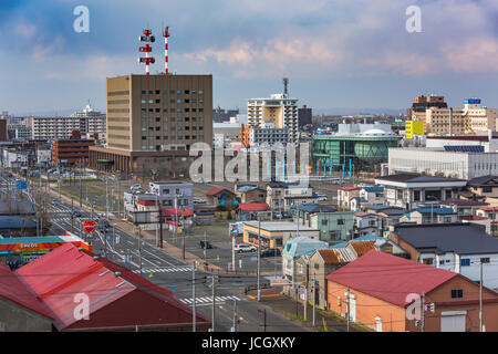 Der Hafen von Kushiro Stadt der Präfektur Hokkaido, Japan Stockfoto