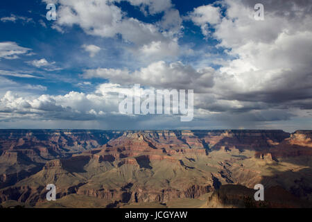 Grand Canyon gesehen von Mohave Point, South Rim, Arizona, Vereinigte Staaten Stockfoto