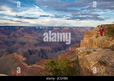 Grand Canyon gesehen von Mohave Point, South Rim, Arizona, Vereinigte Staaten Stockfoto