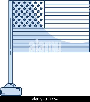 Vereinigte Staaten von Asmerica Flagge Stock Vektor