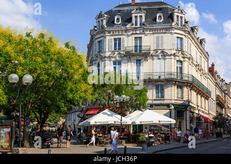 Frankreich, Cher (18), Bourges, la Maison des Forestines rue Moyenne / / Frankreich, Cher, Bourges, Maison des Forestines in Moyenne Straße Stockfoto