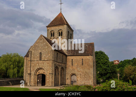 Frankreich, Orne (61), Domfront, Église Notre-Dame Sur l ' Eau / / Frankreich, Orne, Domfront, Notre Dame Sur l ' Eau Kapelle Stockfoto