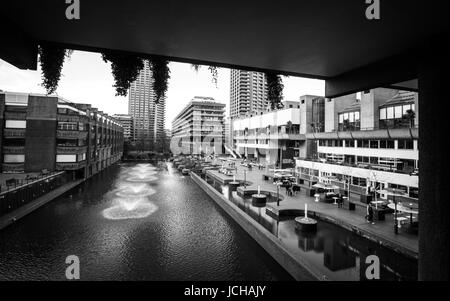 Panoramablick auf das Barbican, London Stockfoto