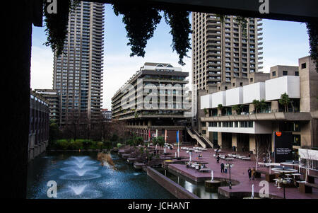 Panoramablick auf das Barbican, London Stockfoto