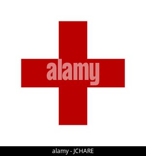 Symbol der Medizin Kreuz Stock Vektor