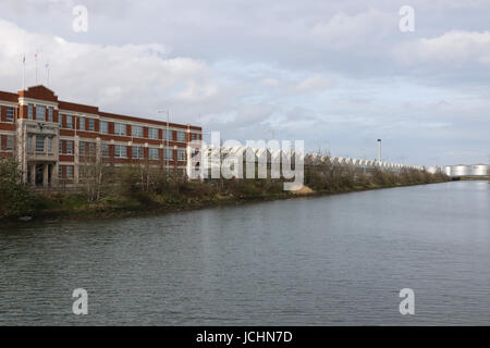 Bombardier Aerospace, Belfast Harbour Estate, Nordirland. Stockfoto