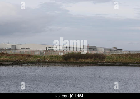 Bombardier Aerospace, Belfast Harbour Estate, Nordirland. Stockfoto