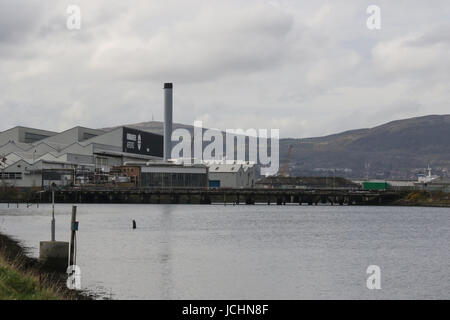 Bombardier Aerospace, Belfast Harbour Estate, Nordirland. Stockfoto