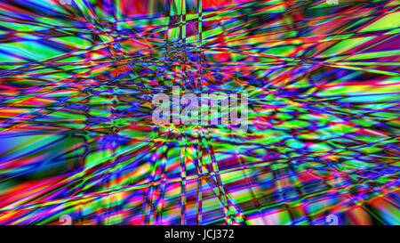 Abstrakte digitale Hintergrund bestehend aus psychedelische Kunst. 3D illustration Stockfoto