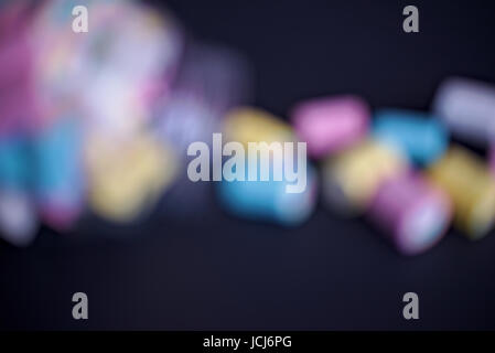 Stock Fotografie von typischen farbigen Marshmallows. Verwendbar auf Portrait, Texturen, Deckblätter, Titelseiten oder als normaler bestand. Stockfoto