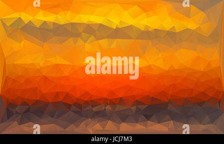 Dreiecke abstrakten Hintergrund - Sonnenuntergang - Vektor-illustration Stock Vektor