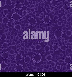 Nahtlose violette Blume Mandala für Druck auf Textilien, Stoff, Malbücher und abstrakt Stock Vektor