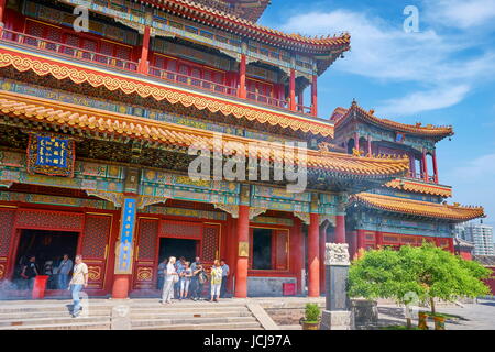 Yonghe Gong Lama buddhistische Tempel, Peking, China Stockfoto