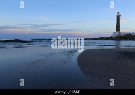 Leuchtturm in Jose Ignacio unweit von Punta del Este, Atlantikküste, Uruguay Stockfoto