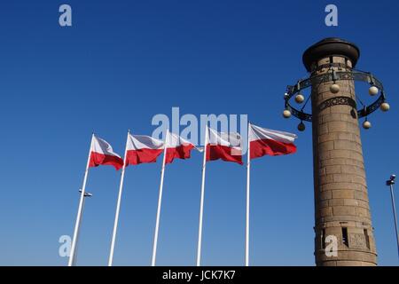 Hakenterrasse in Stettin, Laterne Stockfoto