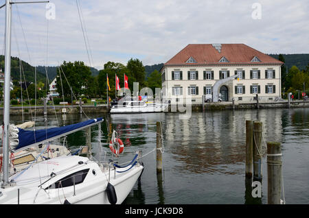 übrigens. Zollhaus bin alten Hafen, Sipplingen Stockfoto