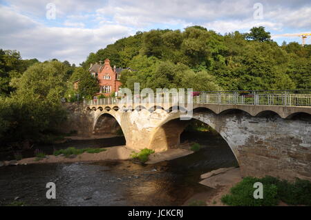 Glanbrücke, Brücke, bach, Meisenheim am Glan, Meisenheim, Glan, Altstadt, Rheinland-Pfalz, Deutschland, Brd, Architektur, Malerisch, malerischer Stockfoto