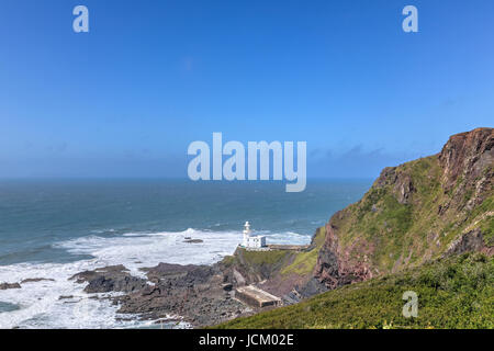 Hartland Point, Leuchtturm, Devon, England, UK Stockfoto