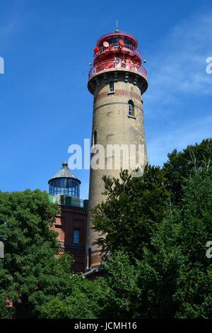 Kap Arkona, der Altersrente (1828) und die weniger alt lighthouse(1906) Stockfoto