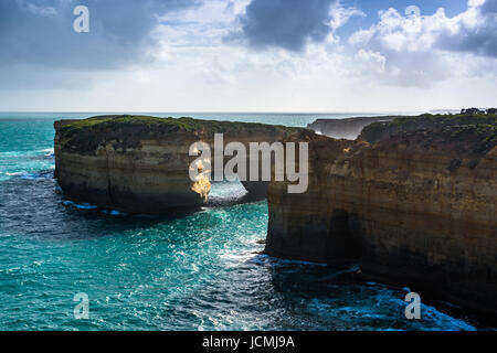 Loch Ard Gorge, Port Campbell auf der Great Ocean Road, South Australia, in der Nähe der zwölf Apostel. Stockfoto