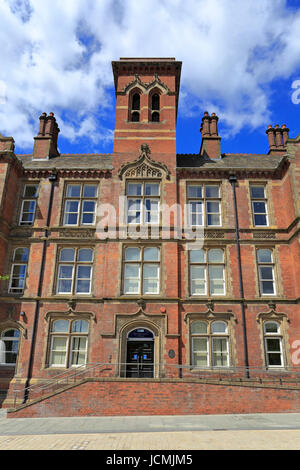 Universität von Sheffield, Department of Music im viktorianischen Flügel der ehemaligen Jessop Womens Hospital, Sheffield, South Yorkshire, England, UK. Stockfoto