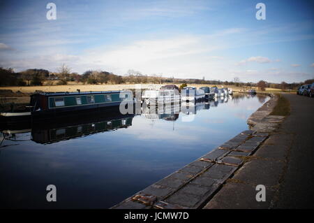 Leeds-Liverpool-Kanal im Norden von England Stockfoto